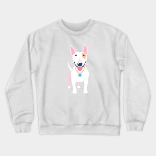 White Bull Terrier dog Crewneck Sweatshirt